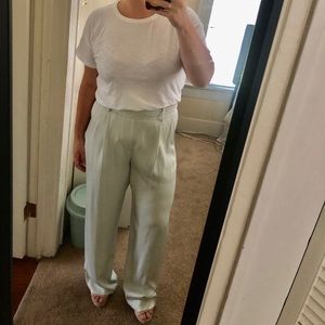 Vince Wide Leg Pale Green Pant - Size L